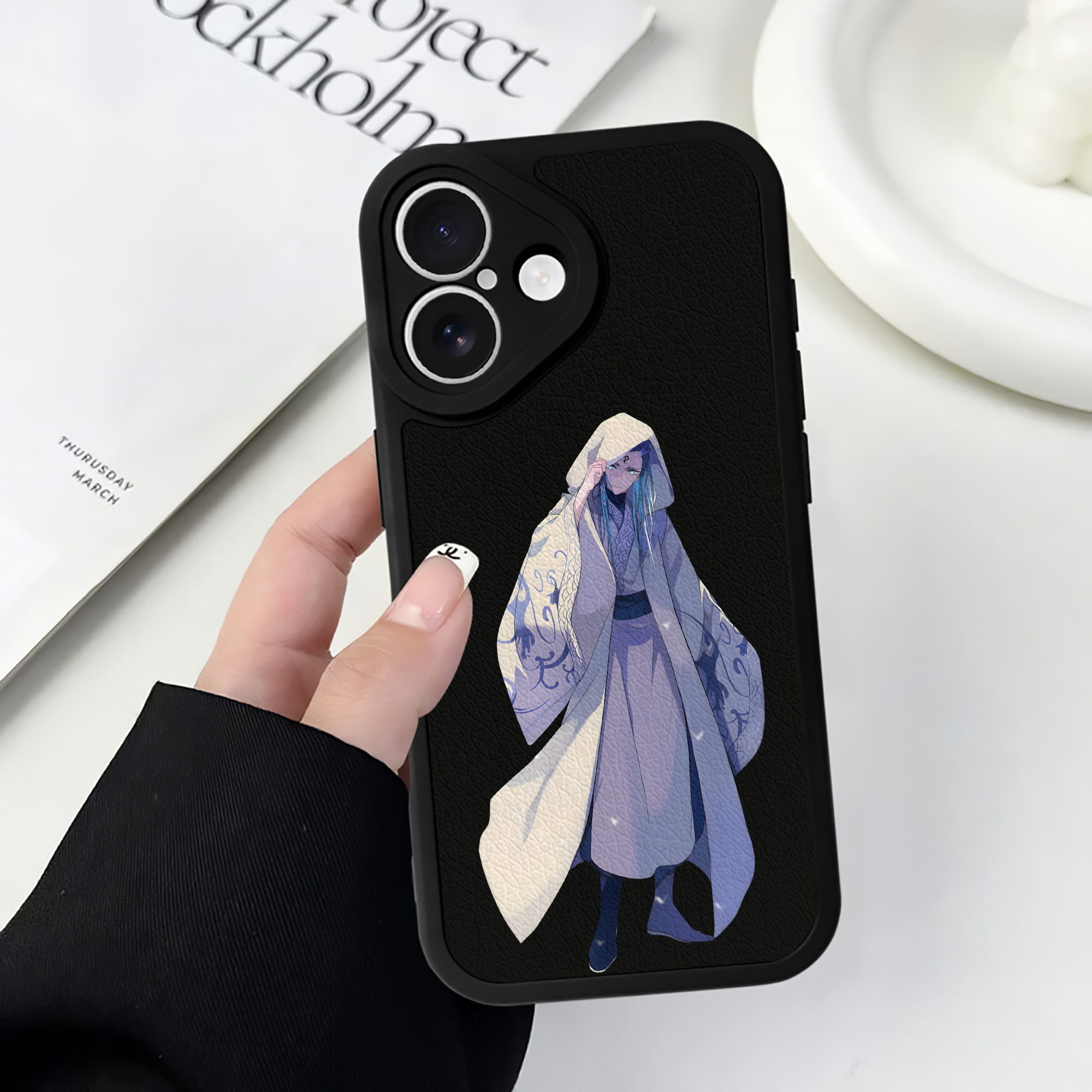 （画像用） Ne Zha 2 ナタ 魔童の大暴れ 【iPhone 16シリーズ対応】シリコンスマホケース（レザー調） 材質：シリコン